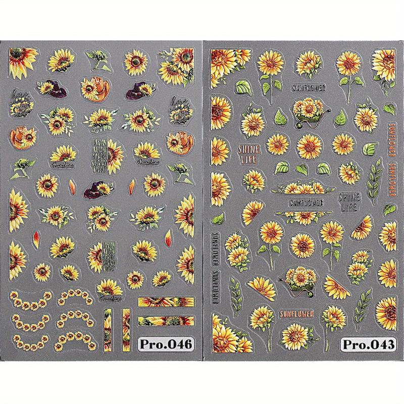 2 Sheets Halloween Nail Art Stickers Decals Self Adhesive