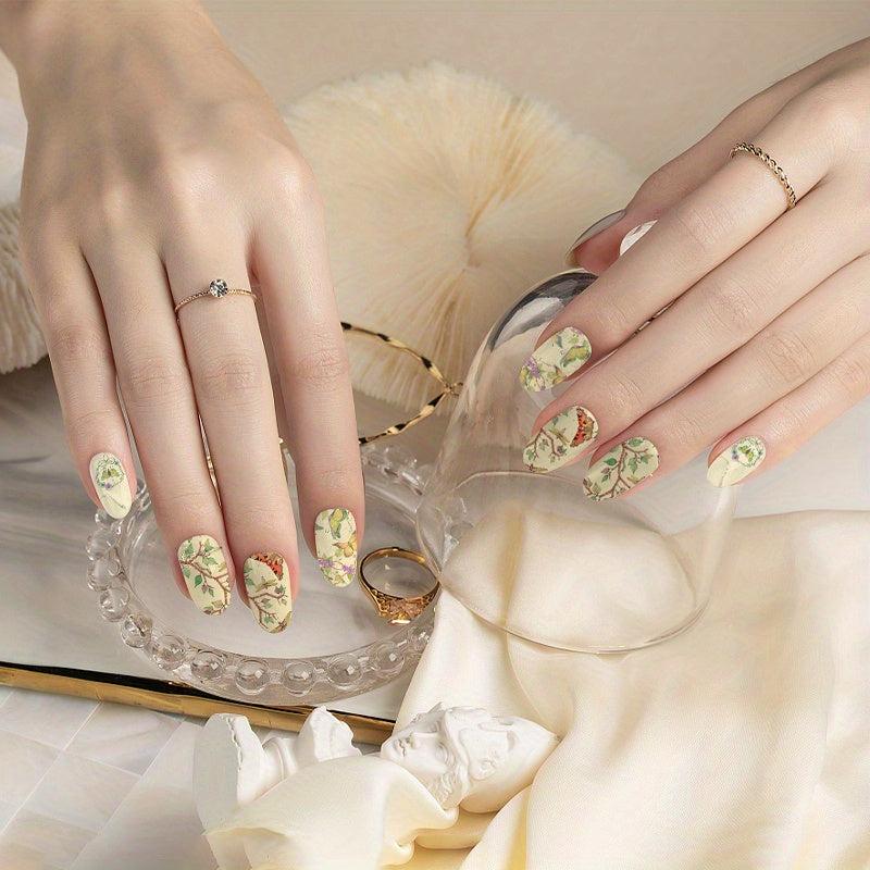 Butterfly Nail Polish Strips Self Adhesive Full Nail Wraps Sticker Manicure Kit