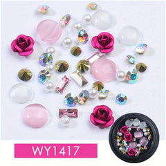 3D Nail Art Rhinestones Beads Mixed Size DIY Nail Stones Decoration