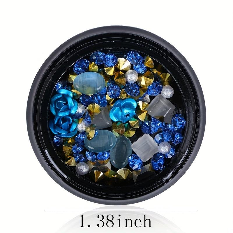 3D Nail Art Rhinestones Beads Mixed Size DIY Nail Stones Decoration