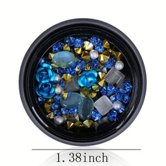 3D Nail Art Rhinestones Beads Mixed Size DIY Nail Stones Decoration