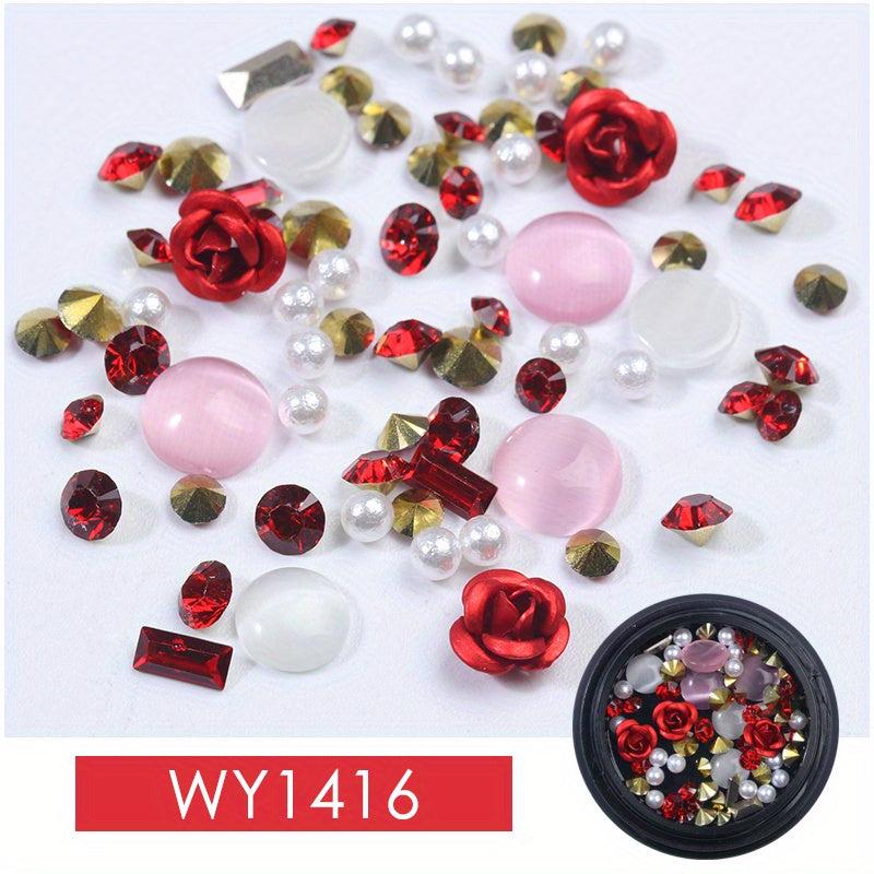 3D Nail Art Rhinestones Beads Mixed Size DIY Nail Stones Decoration