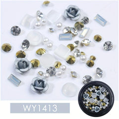 3D Nail Art Rhinestones Beads Mixed Size DIY Nail Stones Decoration