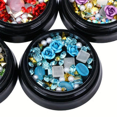 3D Nail Art Rhinestones Beads Mixed Size DIY Nail Stones Decoration