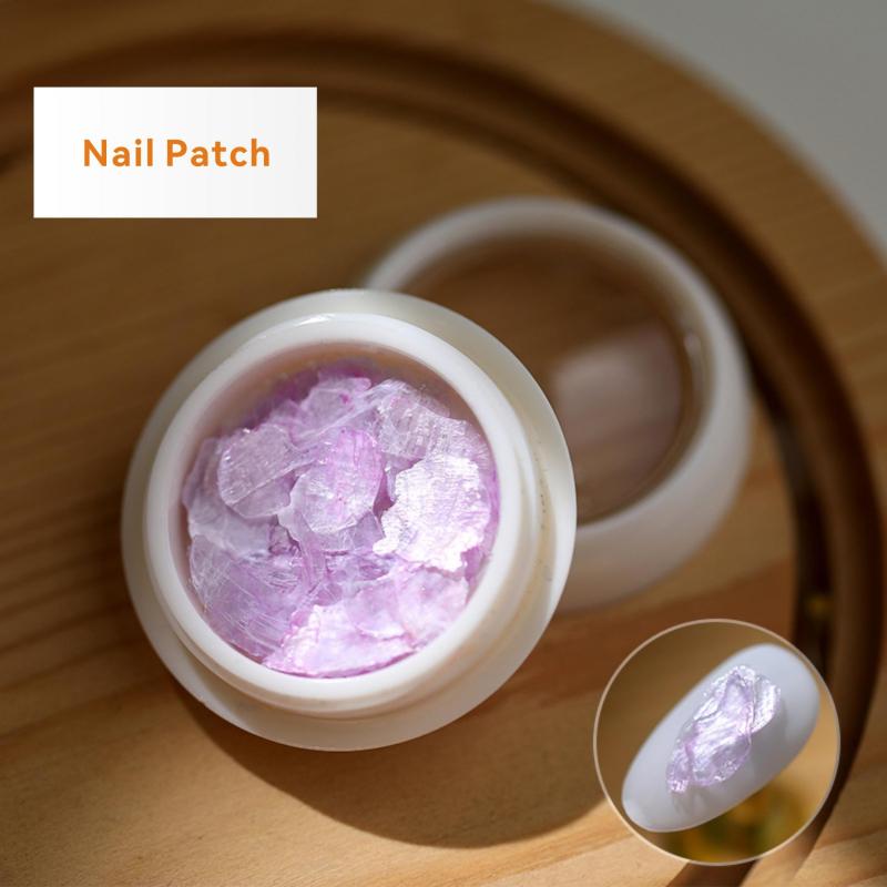 Colorful Seashell Slices Glitter Nail Art Flakes for Women Girls