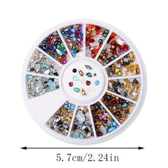 1box Sparkling Rhinestone Nail Art Charms for DIY Crafts