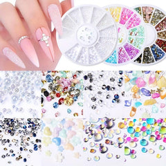 1box Sparkling Rhinestone Nail Art Charms for DIY Crafts