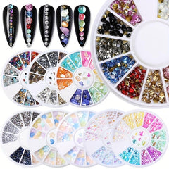 1box Sparkling Rhinestone Nail Art Charms for DIY Crafts