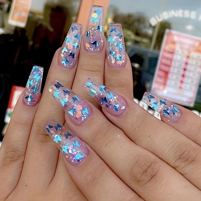 12 Colors Glitter Nail Sequins For Christmas And Fall 3D Nail Art Flakes