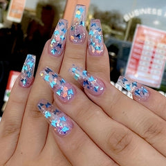 12 Colors Glitter Nail Sequins For Christmas And Fall 3D Nail Art Flakes