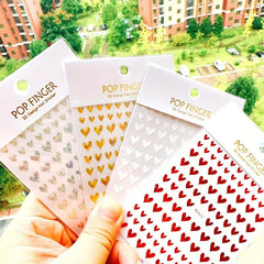 3D Laser Nail Decals Self Adhesive English Letter Nail Art Stickers