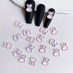 Easter Jelly Bunny Nail Charms 3D Decor