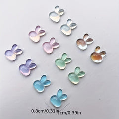 Easter Jelly Bunny Nail Charms 3D Decor