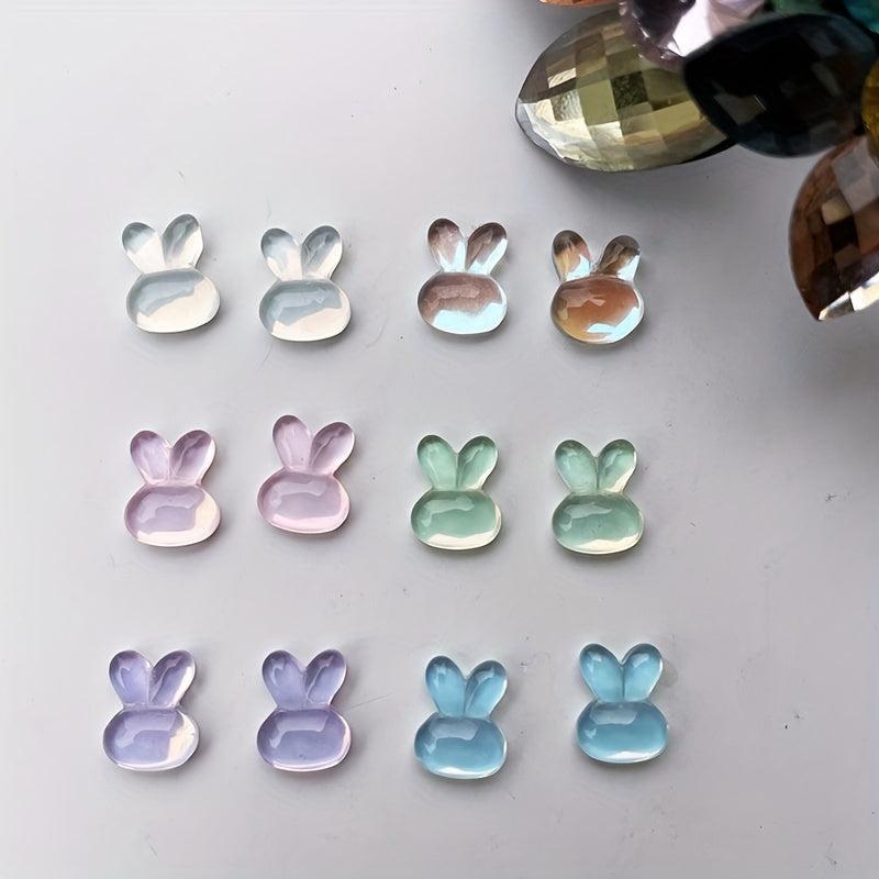 Easter Jelly Bunny Nail Charms 3D Decor