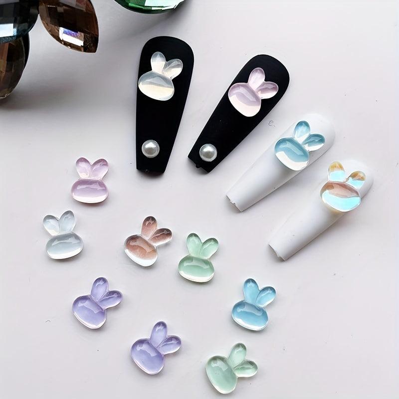 Easter Jelly Bunny Nail Charms 3D Decor