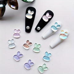 Easter Jelly Bunny Nail Charms 3D Decor