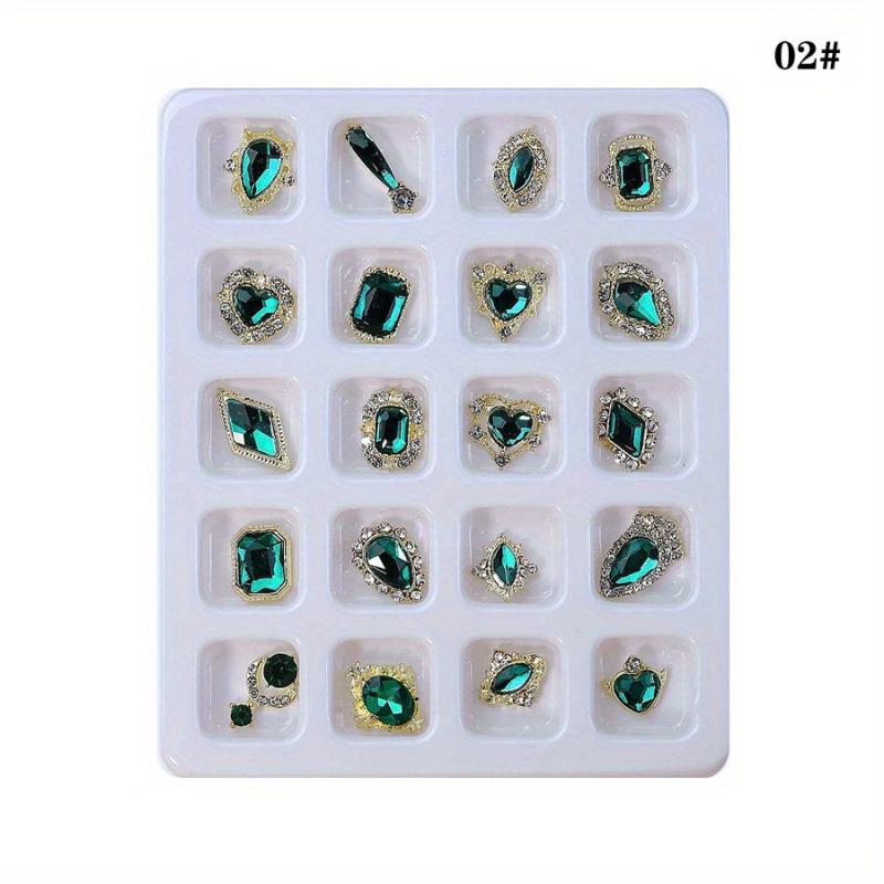 Nail Rhinestones & Charms Set for Salons or DIY