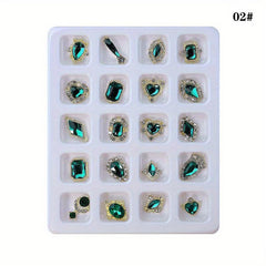 Nail Rhinestones & Charms Set for Salons or DIY