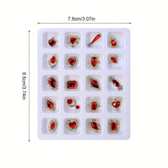 Nail Rhinestones & Charms Set for Salons or DIY