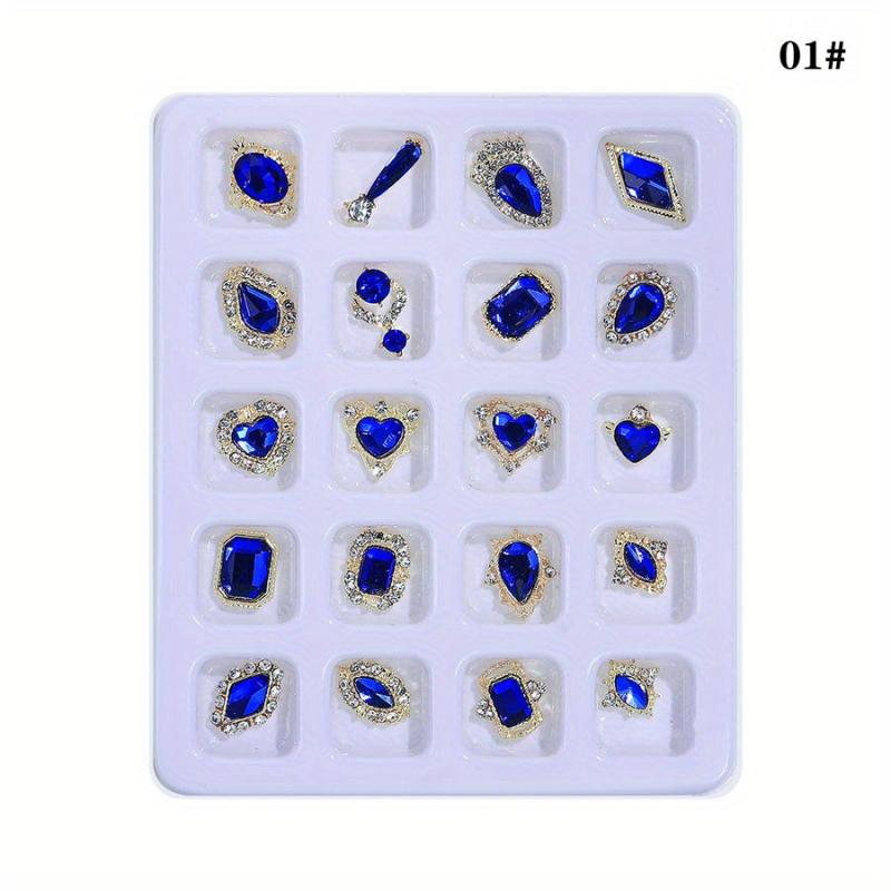 Nail Rhinestones & Charms Set for Salons or DIY