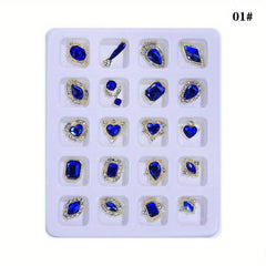 Nail Rhinestones & Charms Set for Salons or DIY