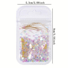 Cherry Blossoms Nail Art Sequins 3D Petal Nail Glitter Flakes