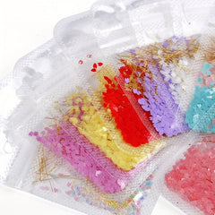 Cherry Blossoms Nail Art Sequins 3D Petal Nail Glitter Flakes