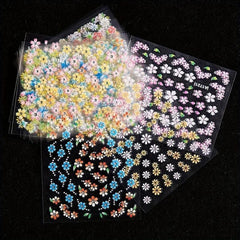 Colorful Flower Nail Art Stickers Self Adhesive Decals