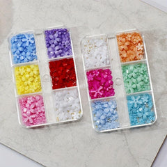 Resin Flower Nail Art Charms Colored Flower Nail Art Stickers