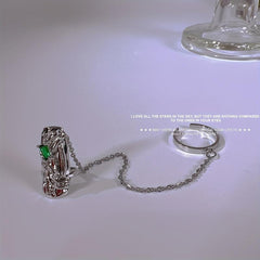 Emerald Fingertip Ring Nail Wear Ring - Finger Guard & Decoration