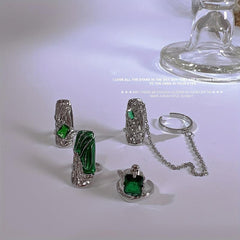 Emerald Fingertip Ring Nail Wear Ring - Finger Guard & Decoration