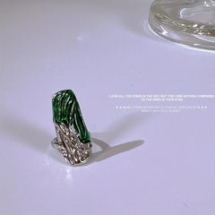 Emerald Fingertip Ring Nail Wear Ring - Finger Guard & Decoration