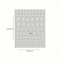 8 Sheets 3D Self Adhesive Nail Stickers Star Cloud Heart Decals for DIY or Salon
