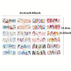 36pcs Maple Leaf Mushroom Fox Nail Transfer Stickers for Fall and Winter