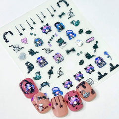 5D Sweet Cartoon Nail Art Stickers Self Adhesive Decals - Nail Art Supplies