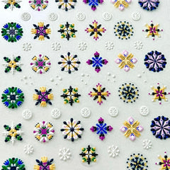 5D Embossed Bohemian Nail Art Stickers Decals For DIY Or Salons