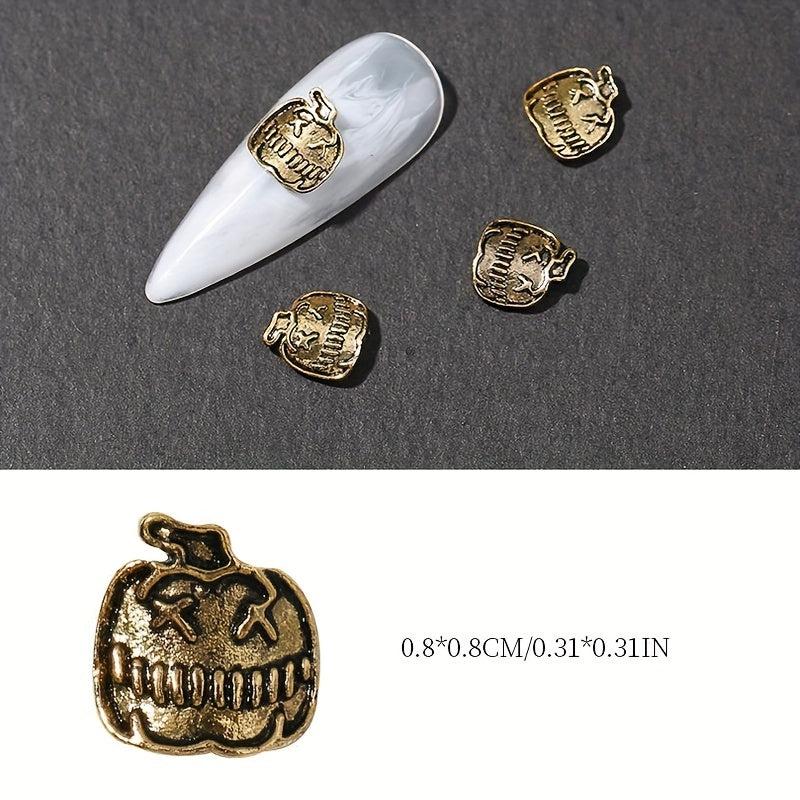 30pcs Halloween Nail Art Charms Retro Skull Accessories