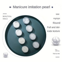Artificial Pearl Set for DIY Manicures and Crafts