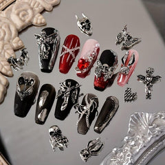 30pcs Halloween Skeleton Nails Charms DIY Decoration