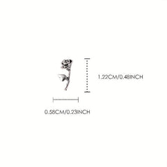 10Pcs Punk Rose Flowers Y2K Nail Art Charms Easter Gift 3D Nails DIY