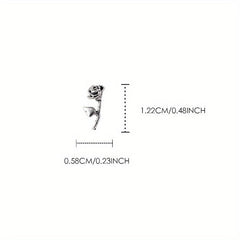 10Pcs Punk Rose Flowers Y2K Nail Art Charms Easter Gift 3D Nails DIY