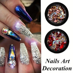 Transparent Glitter Rhinestone Nail Art Decoration
