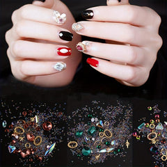 Transparent Glitter Rhinestone Nail Art Decoration