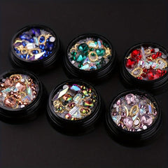 Transparent Glitter Rhinestone Nail Art Decoration
