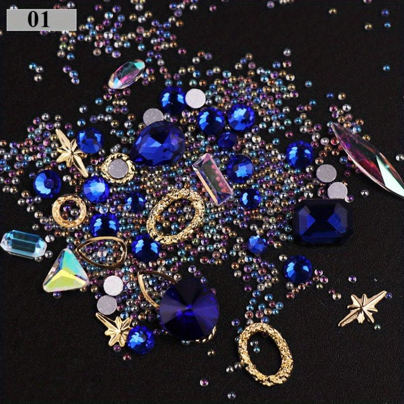Transparent Glitter Rhinestone Nail Art Decoration