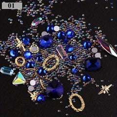 Transparent Glitter Rhinestone Nail Art Decoration