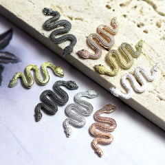 Minimalist Snake Nail Charms Nail Decals Ornaments Nail Gems Rhinestones