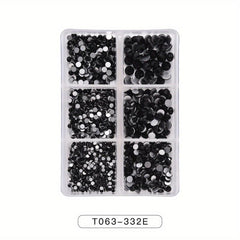 AB Crystal Mixed Size Nail Rhinestones 3D Decoration