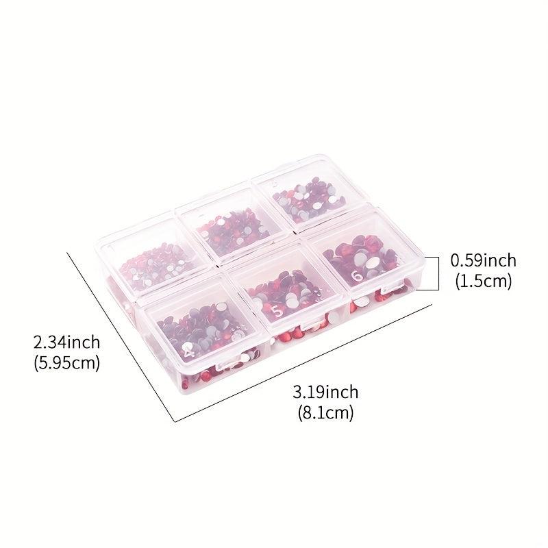 AB Crystal Mixed Size Nail Rhinestones 3D Decoration