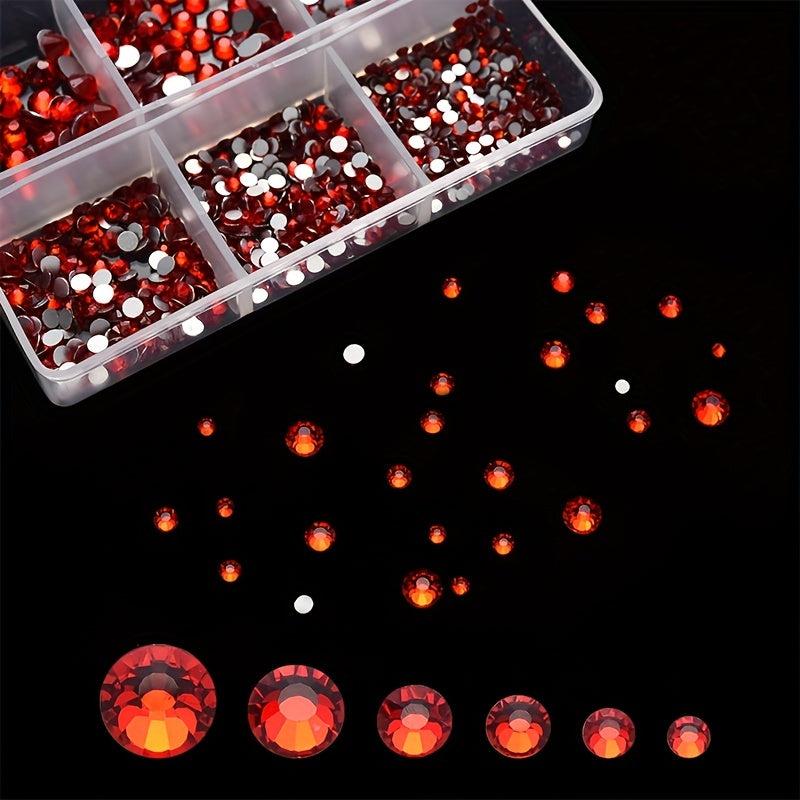 AB Crystal Mixed Size Nail Rhinestones 3D Decoration